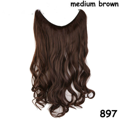 Wavy Hair Extensions  Brown Blonde