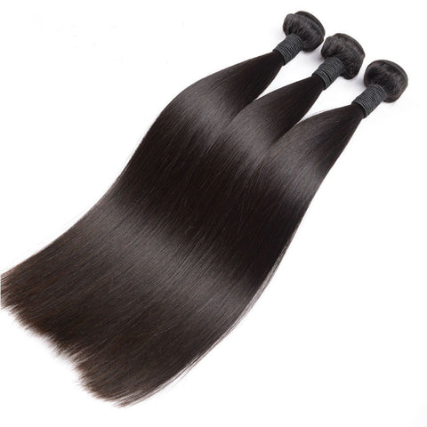 Straight Human Hair Bundles Remy Hair Extension