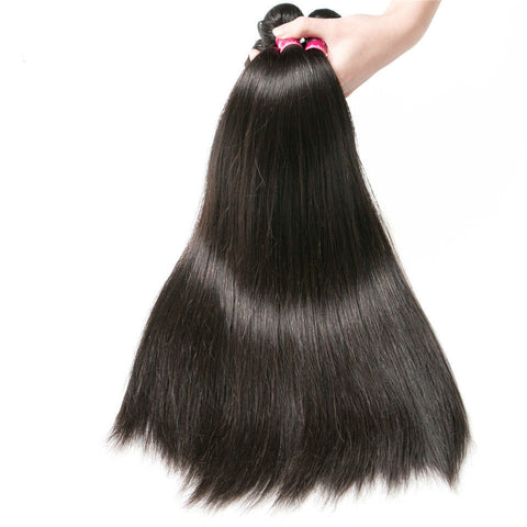 Jet Black Natural Color Non Remy Hair Extension