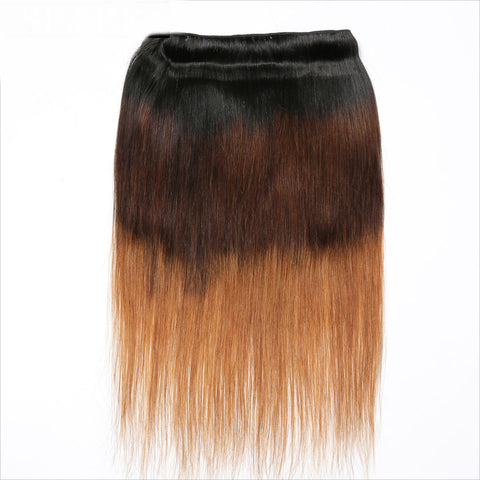 Ombre Brazilian Straight Hair Color Human Hair Extensions