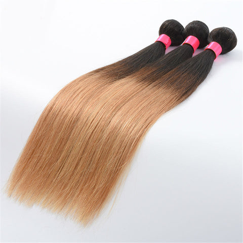 Ombre Human Hair Malaysian Straight Hair Extension