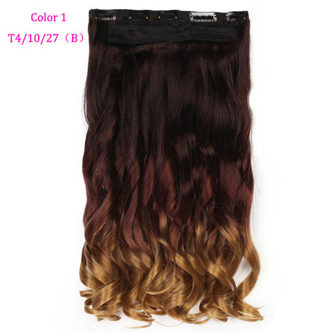 Natural Wavy Ombre Color Hair Piece Hair Extension