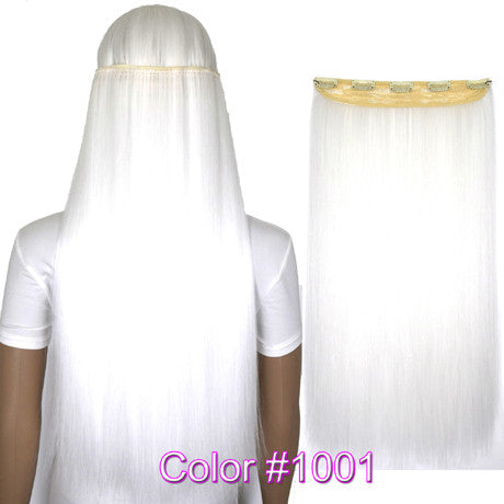 Straight 5 Clips on clip in Hair Extensions