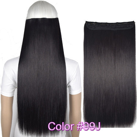 Straight 5 Clips on clip in Hair Extensions