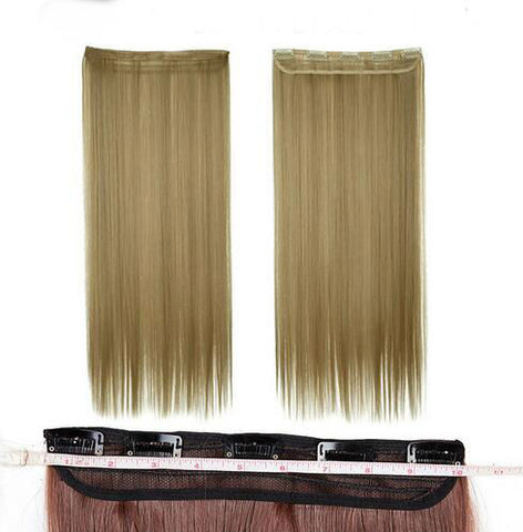 Girl Hair Piece Synthetic Long Straight Clip in Hair Extension