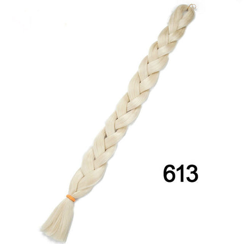 Braids Blonde Crochet False Braiding Hair Extensions