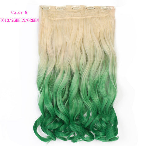 Natural Wavy Ombre Color Hair Piece Hair Extension