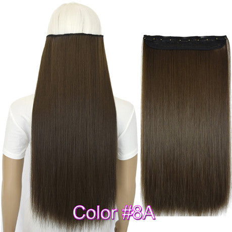 Straight 5 Clips on clip in Hair Extensions