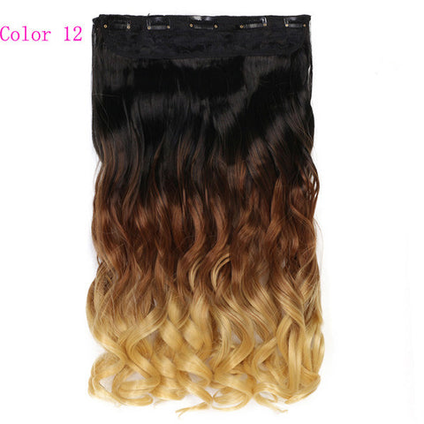 Natural Wavy Ombre Color Hair Piece Hair Extension