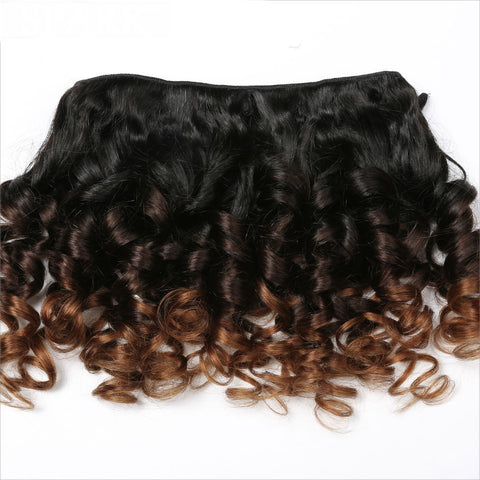 Bouncy Curly Hair Ombre Brazilian Hair Extensions