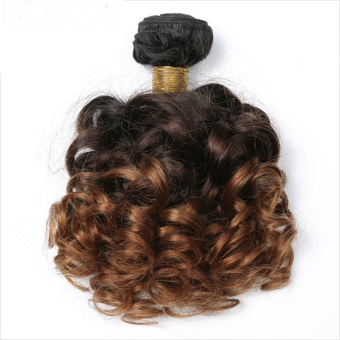 Bouncy Curly Hair Ombre Brazilian Hair Extensions