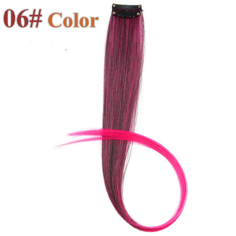 One Piece Hair Clip In Extensions Ombre Long Straight