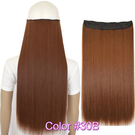 Straight 5 Clips on clip in Hair Extensions