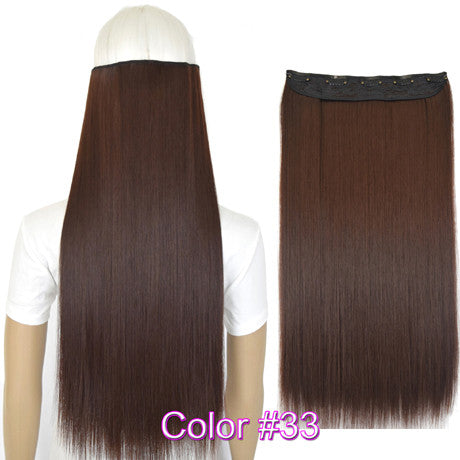 Straight 5 Clips on clip in Hair Extensions