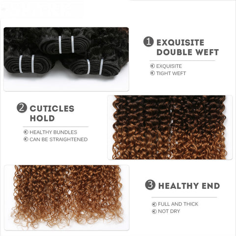 Kinky Curly Weave Human Hair Extensions