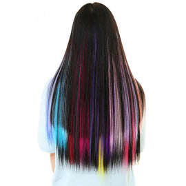 One Piece Hair Clip In Extensions Ombre Long Straight