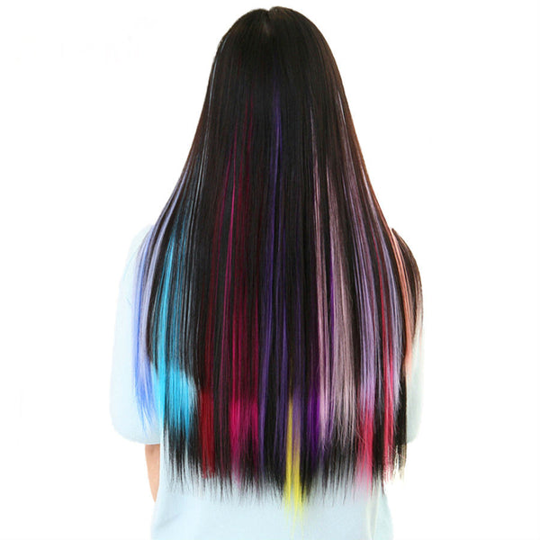 One Piece Hair Clip In Extensions Ombre Long Straight