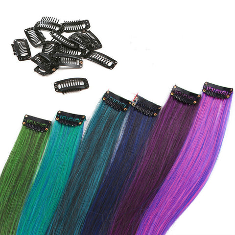 One Piece Hair Clip In Extensions Ombre Long Straight