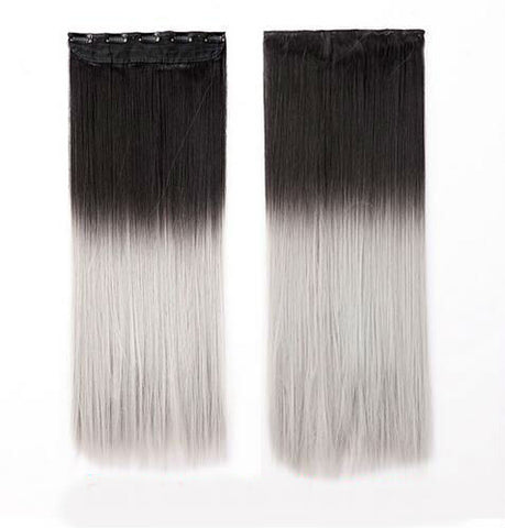 Girl Hair Piece Synthetic Long Straight Clip in Hair Extension