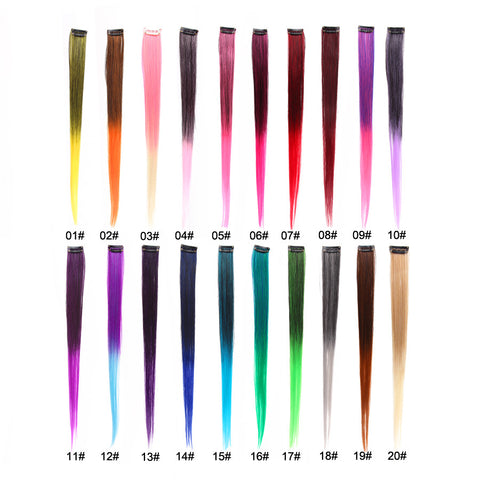 One Piece Hair Clip In Extensions Ombre Long Straight