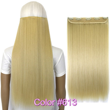 Straight 5 Clips on clip in Hair Extensions