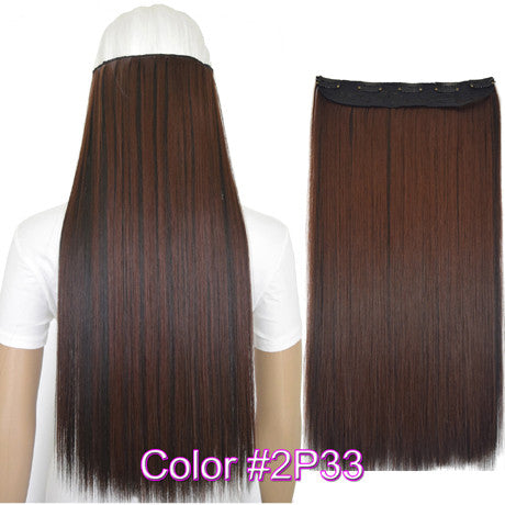 Straight 5 Clips on clip in Hair Extensions