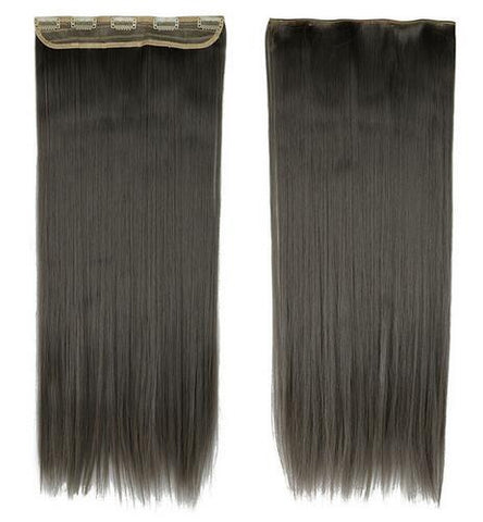 Girl Hair Piece Synthetic Long Straight Clip in Hair Extension