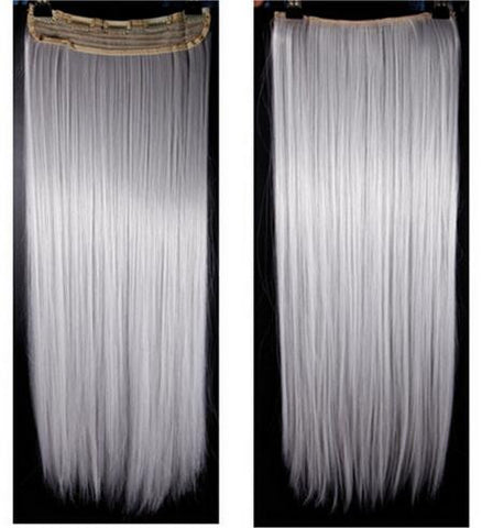 Girl Hair Piece Synthetic Long Straight Clip in Hair Extension