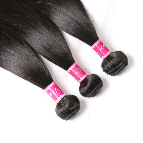 Jet Black Natural Color Non Remy Hair Extension