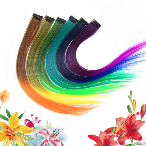 One Piece Hair Clip In Extensions Ombre Long Straight