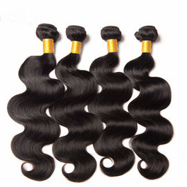 Body Wave Human Hair Natural Color Double  Hair Extension