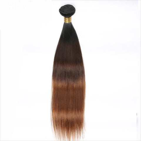 Ombre Brazilian Straight Hair Color Human Hair Extensions