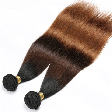 Ombre Brazilian Straight Hair Color Human Hair Extensions