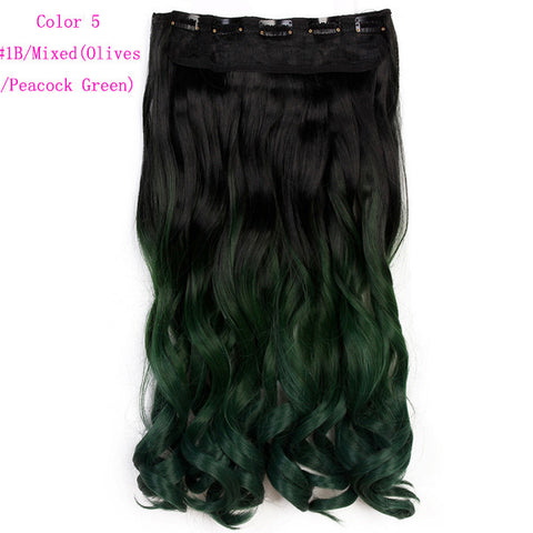 Natural Wavy Ombre Color Hair Piece Hair Extension