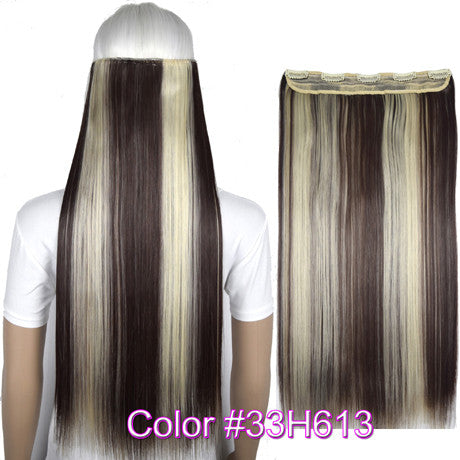 Straight 5 Clips on clip in Hair Extensions