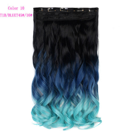 Natural Wavy Ombre Color Hair Piece Hair Extension