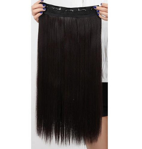 Girl Hair Piece Synthetic Long Straight Clip in Hair Extension