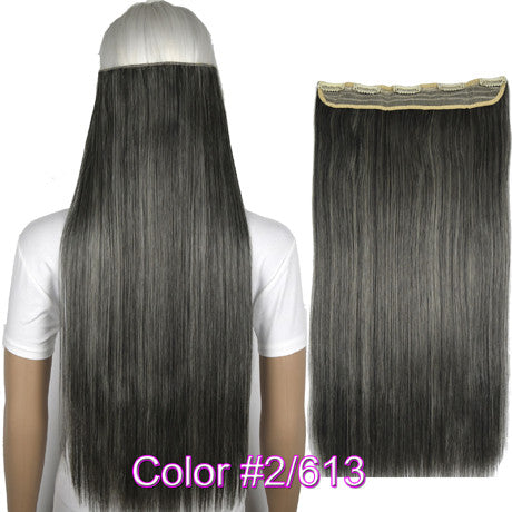 Straight 5 Clips on clip in Hair Extensions