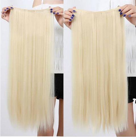 Girl Hair Piece Synthetic Long Straight Clip in Hair Extension