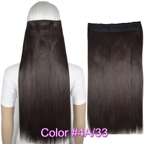 Straight 5 Clips on clip in Hair Extensions